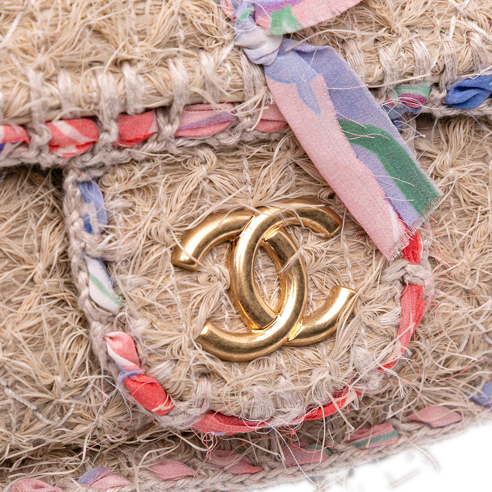 Pre-Loved Chanel CC Straw Country Flap - Picture 11 of 12